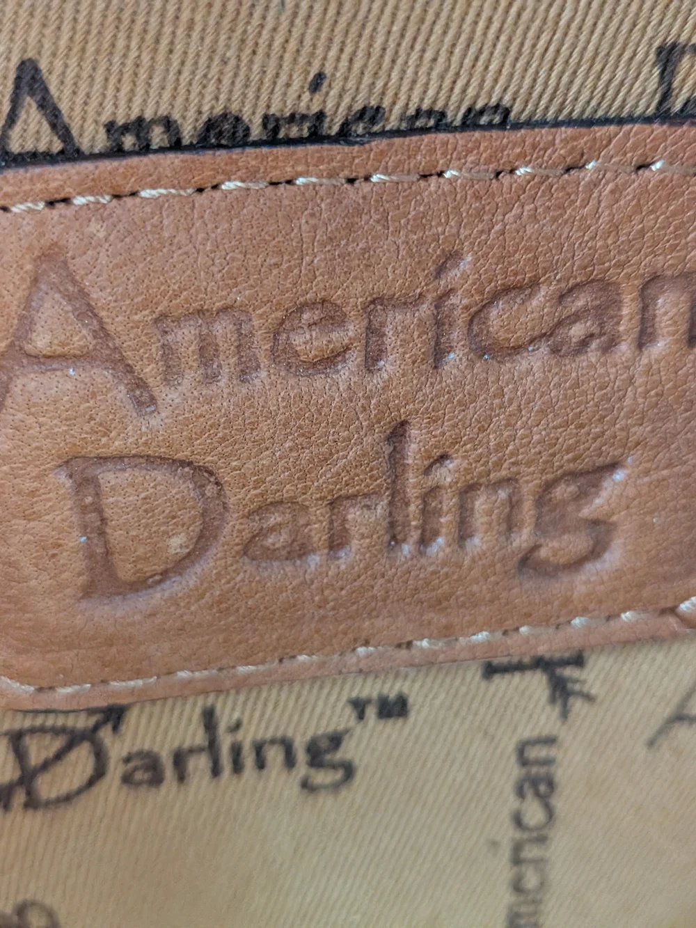 American Darling hand tooled